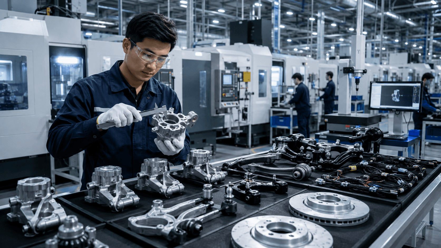 Automotive parts manufacturing and component production in Thailand