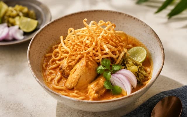 Khao Soi Northern Thai curry noodle soup