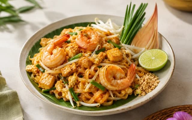 Pad Thai stir-fried rice noodles