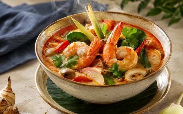 Tom Yum Goong Thai shrimp soup