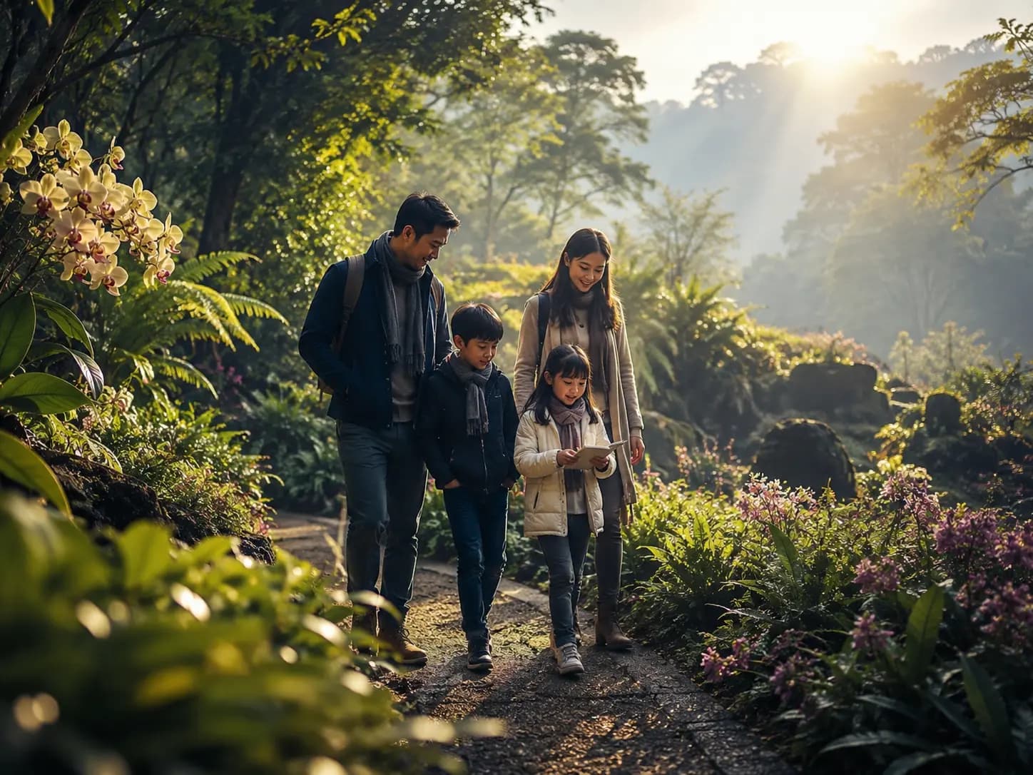 Conceptual editorial image representing cooler-season outdoor planning in Northern Thailand.