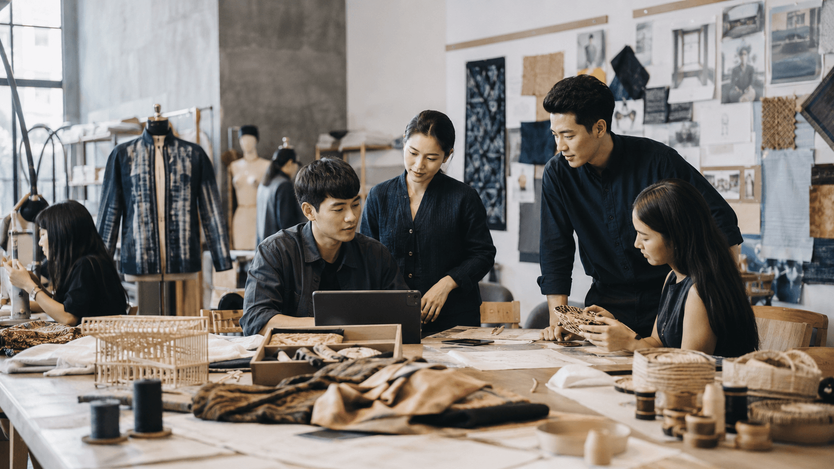 Contemporary Thai design and creative studio work in progress