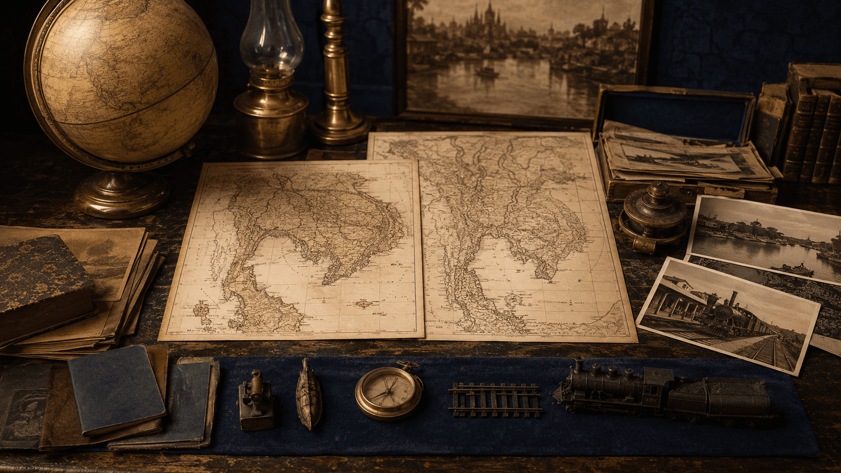 Editorial image representing Thailand's historical transition from Siam to Thailand
