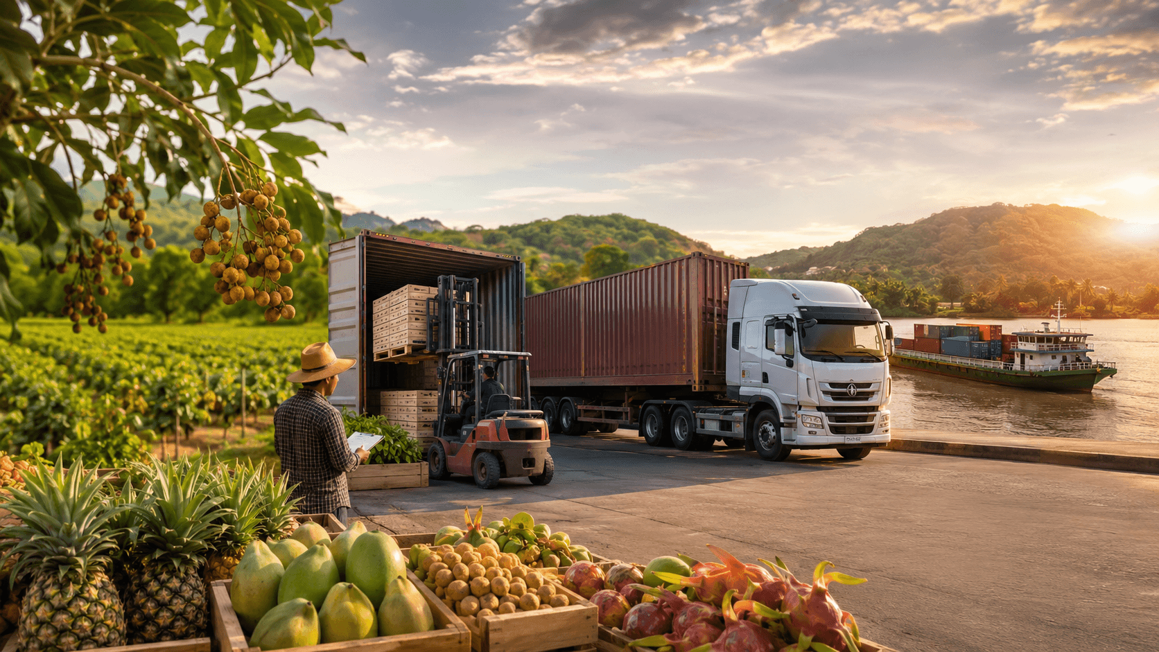 Agricultural logistics and export transport in Thailand