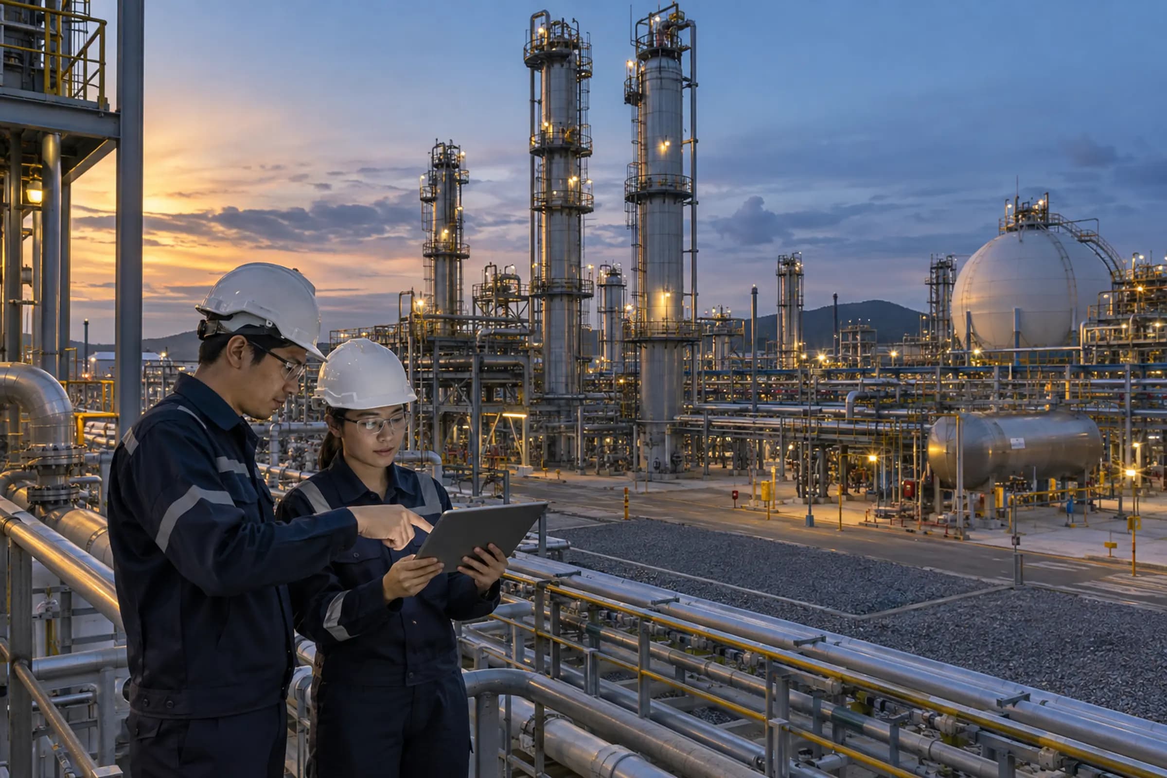 Natural gas separation and feedstock infrastructure