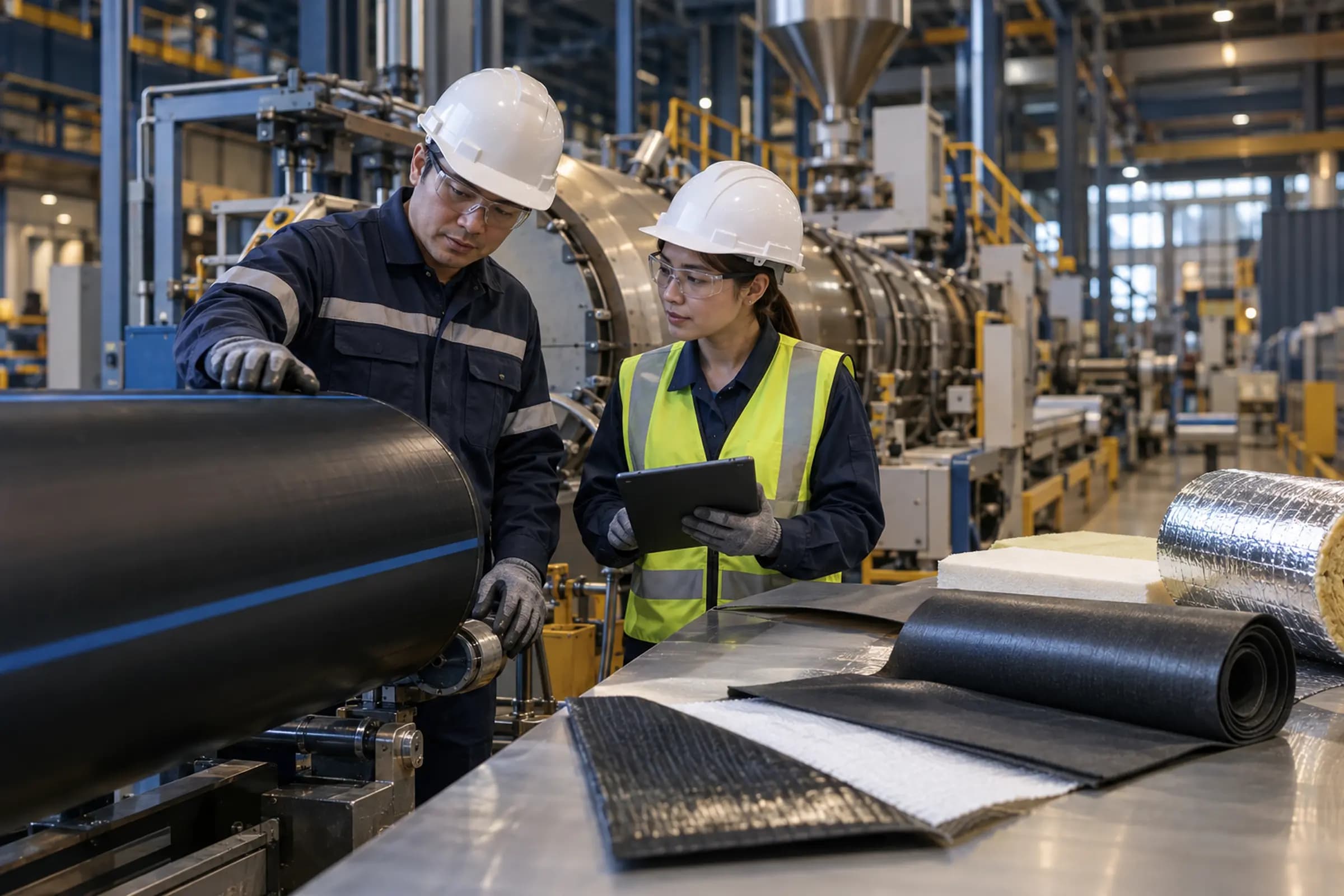 PVC pipes and construction materials made from plastics
