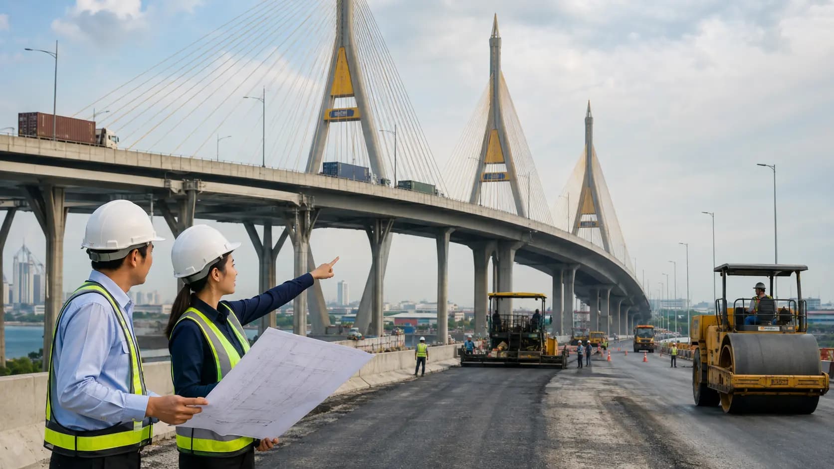 Roads, bridges and public infrastructure construction in Thailand