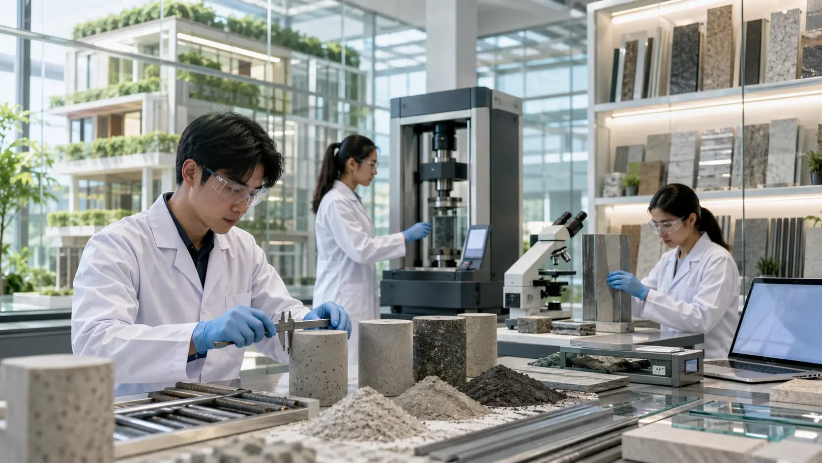 Sustainable building materials testing in Thailand