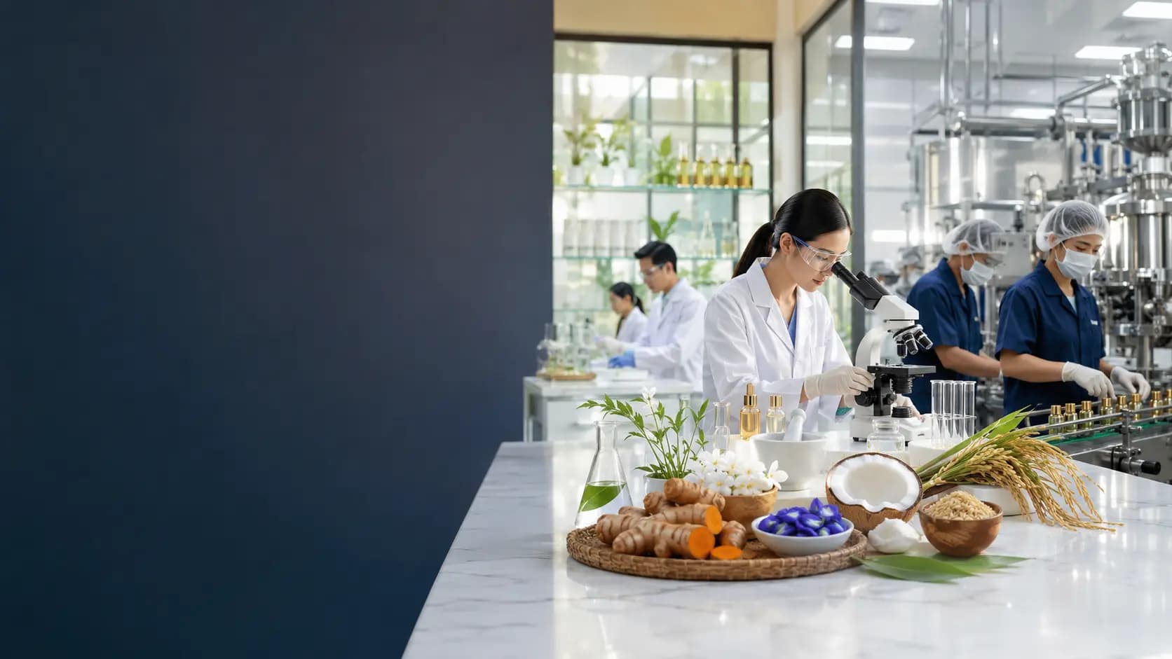 Thailand's cosmetics and personal-care industry — manufacturing, formulation, and export-ready products