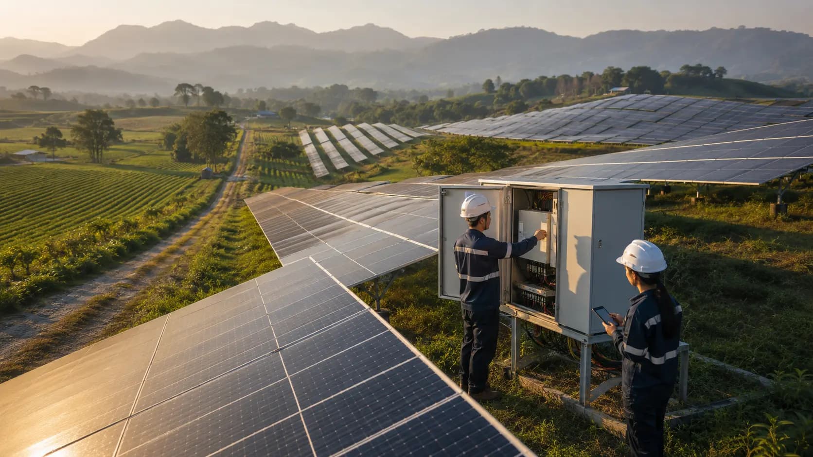 Solar power generation in Thailand