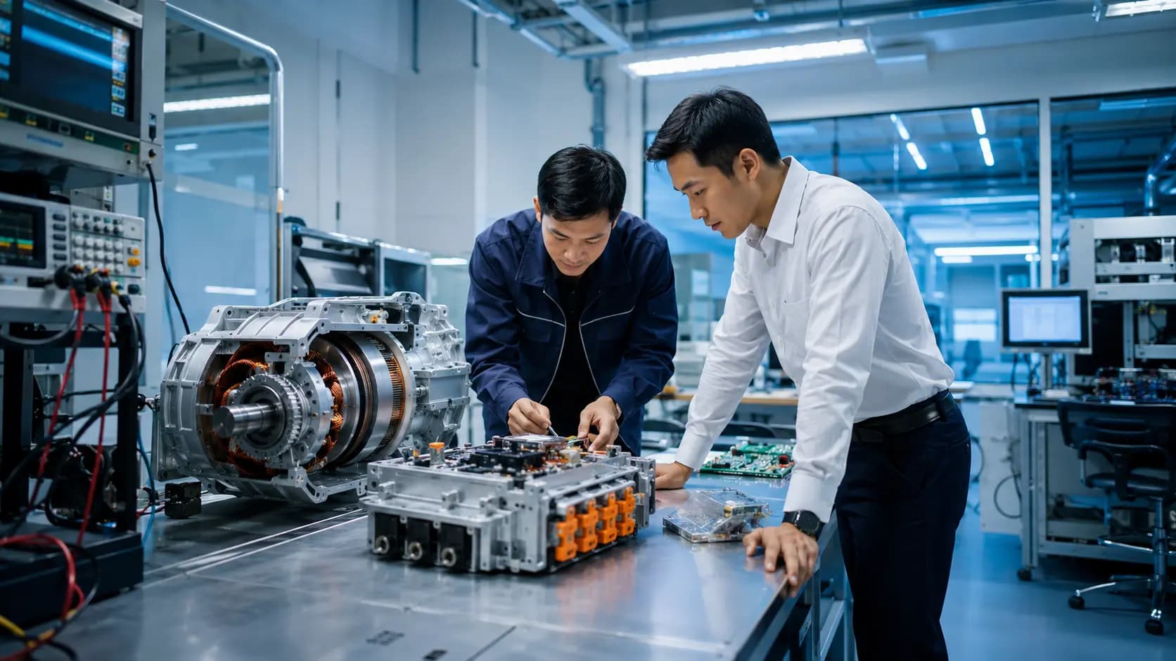 Electric vehicle motors and power electronics research and manufacturing in Thailand