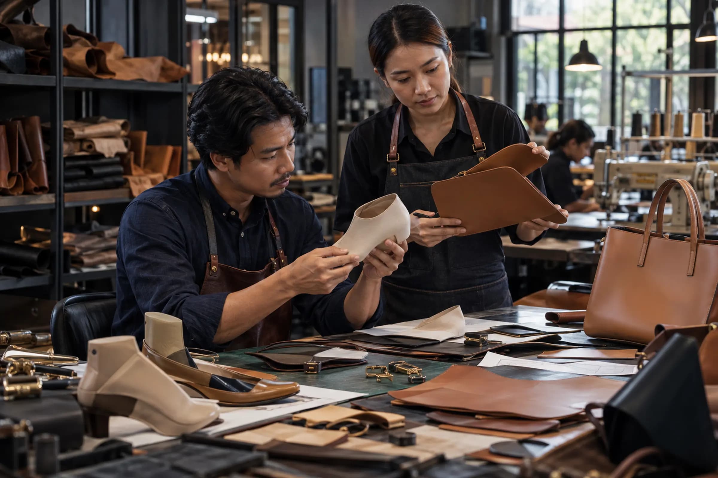 Footwear, leather goods and accessories produced in Thailand