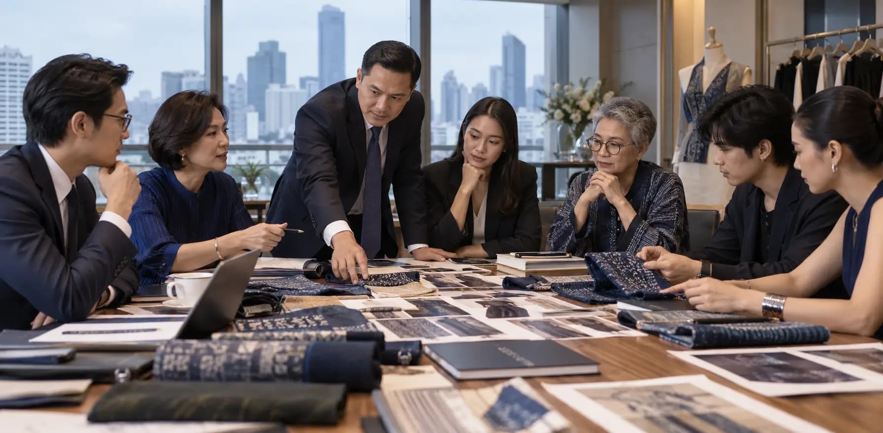 Government, association and university representatives meeting on Thailand's fashion sector