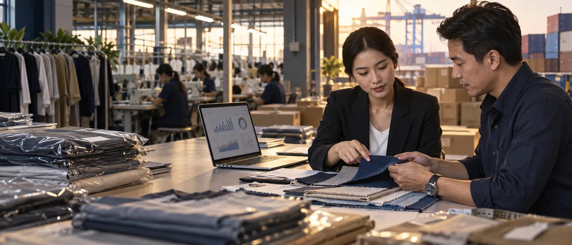 Trade and export statistics dashboard for Thailand's fashion sector