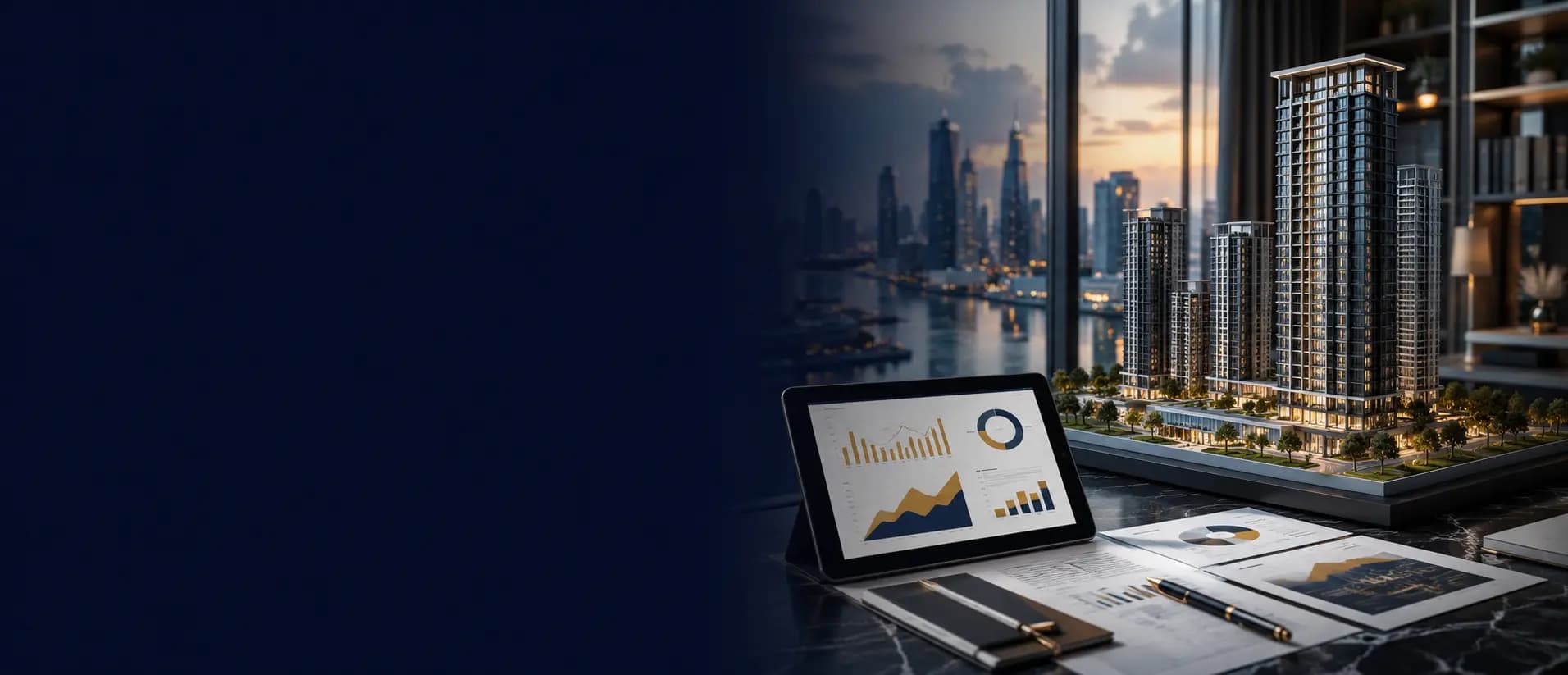 Conceptual editorial image representing Thailand real estate market data — not a depiction of any named project or index