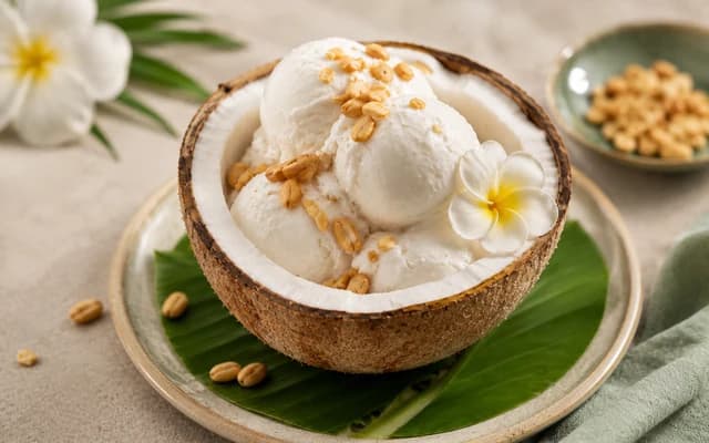 Coconut ice cream