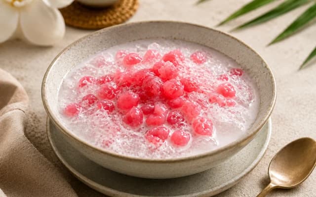 Tub Tim Grob water chestnut dessert