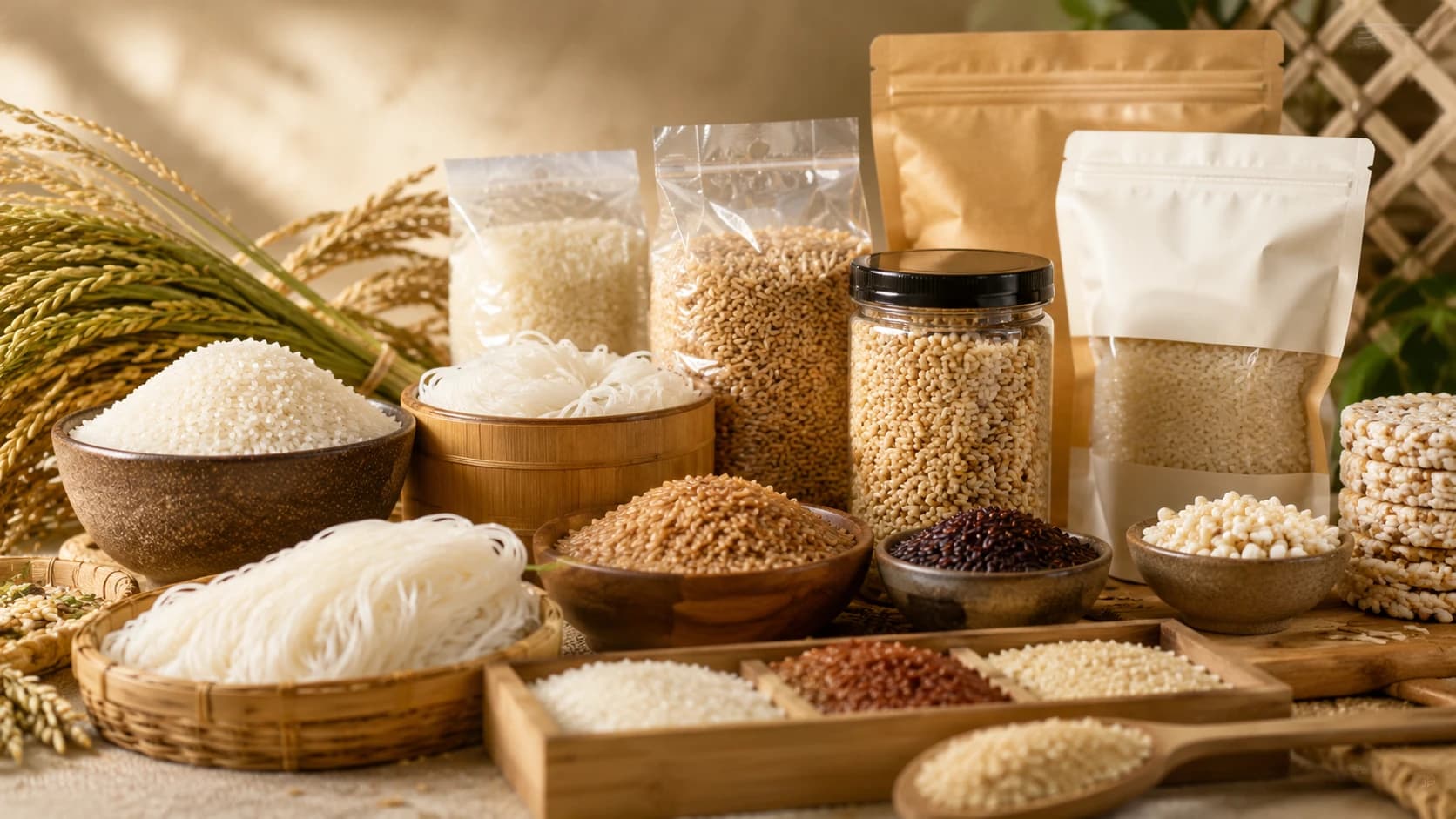 Rice & Grain Products manufactured and exported from Thailand
