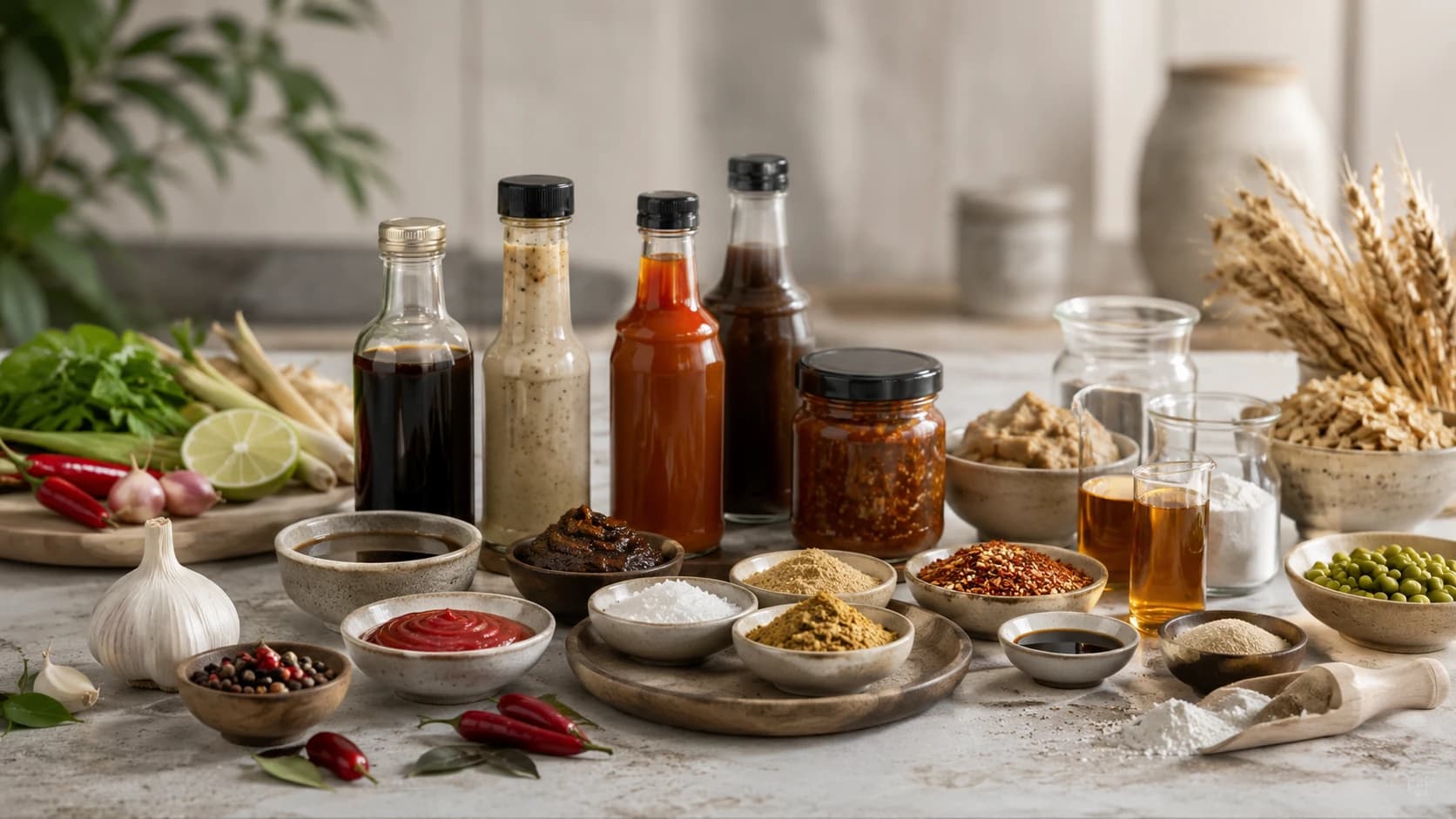 Sauces, Seasonings & Ingredients manufactured and exported from Thailand