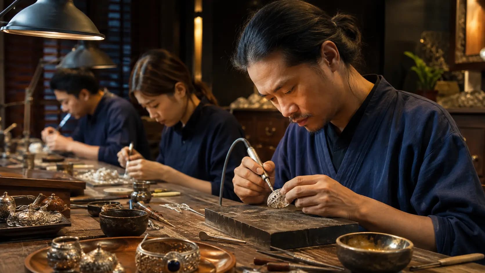 Gold jewellery manufacturing in Thailand