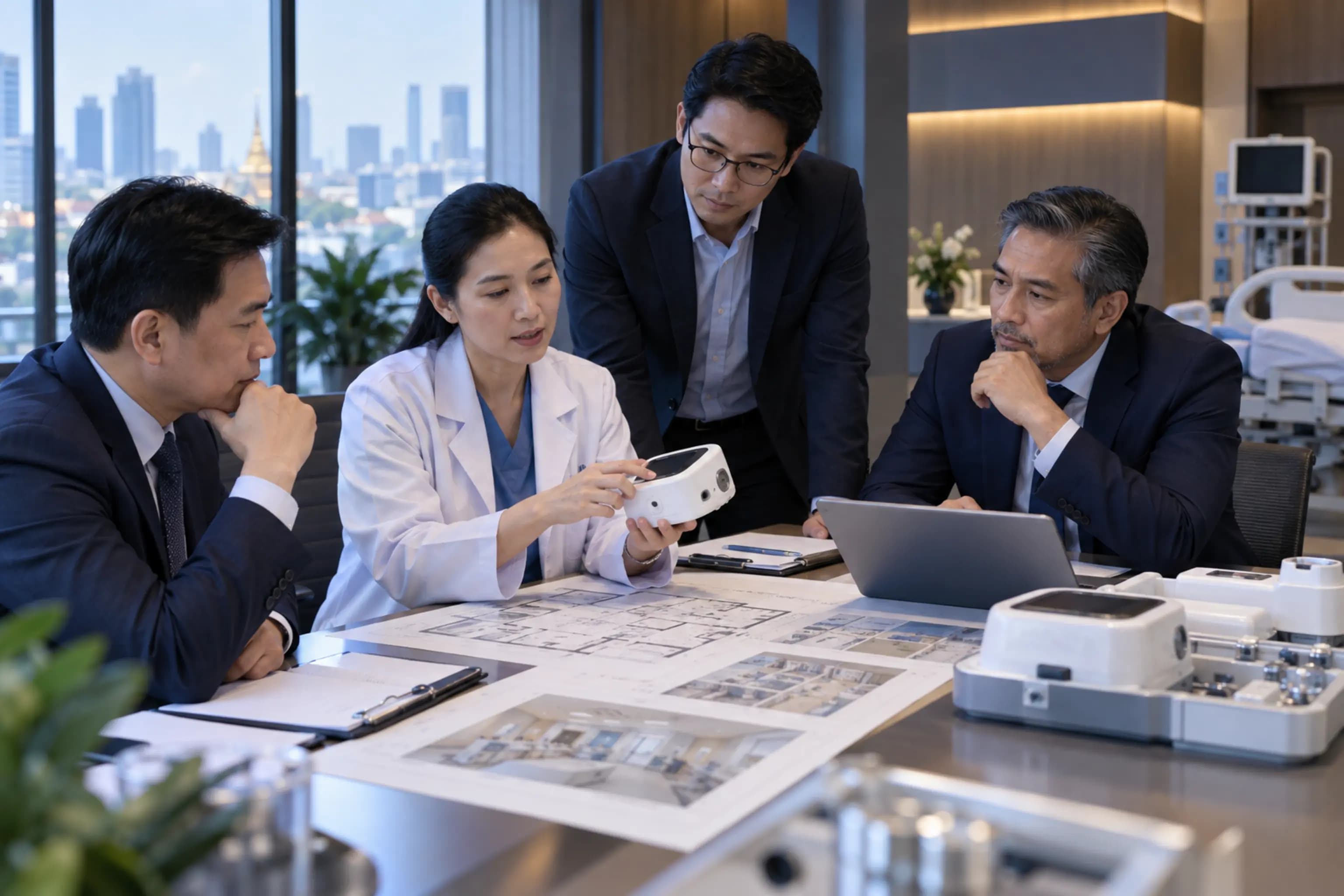 Healthcare investment discussion in Thailand