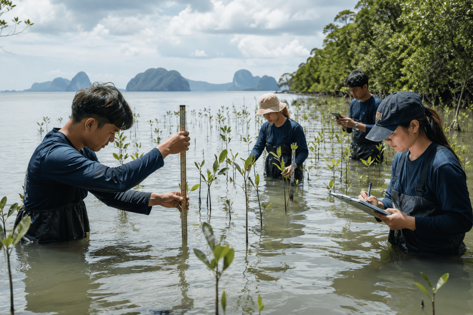 Community environmental work along Thailand's coast