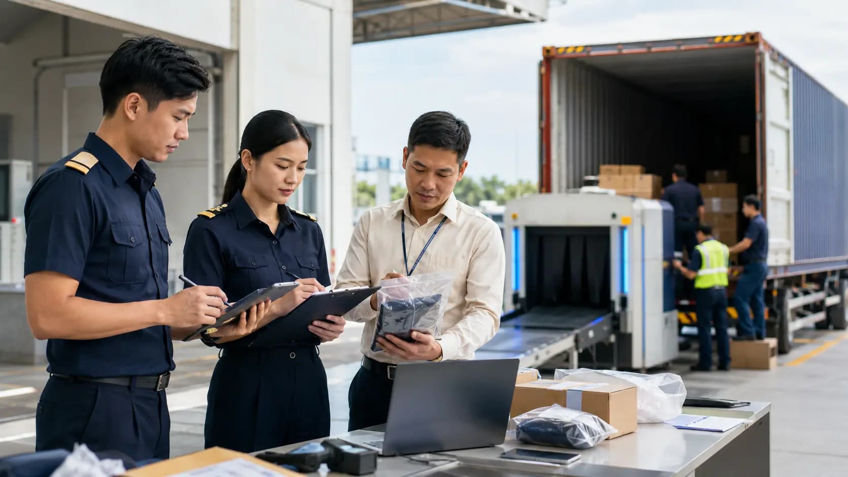 Editorial visualisation of a Thailand customs import clearance process.