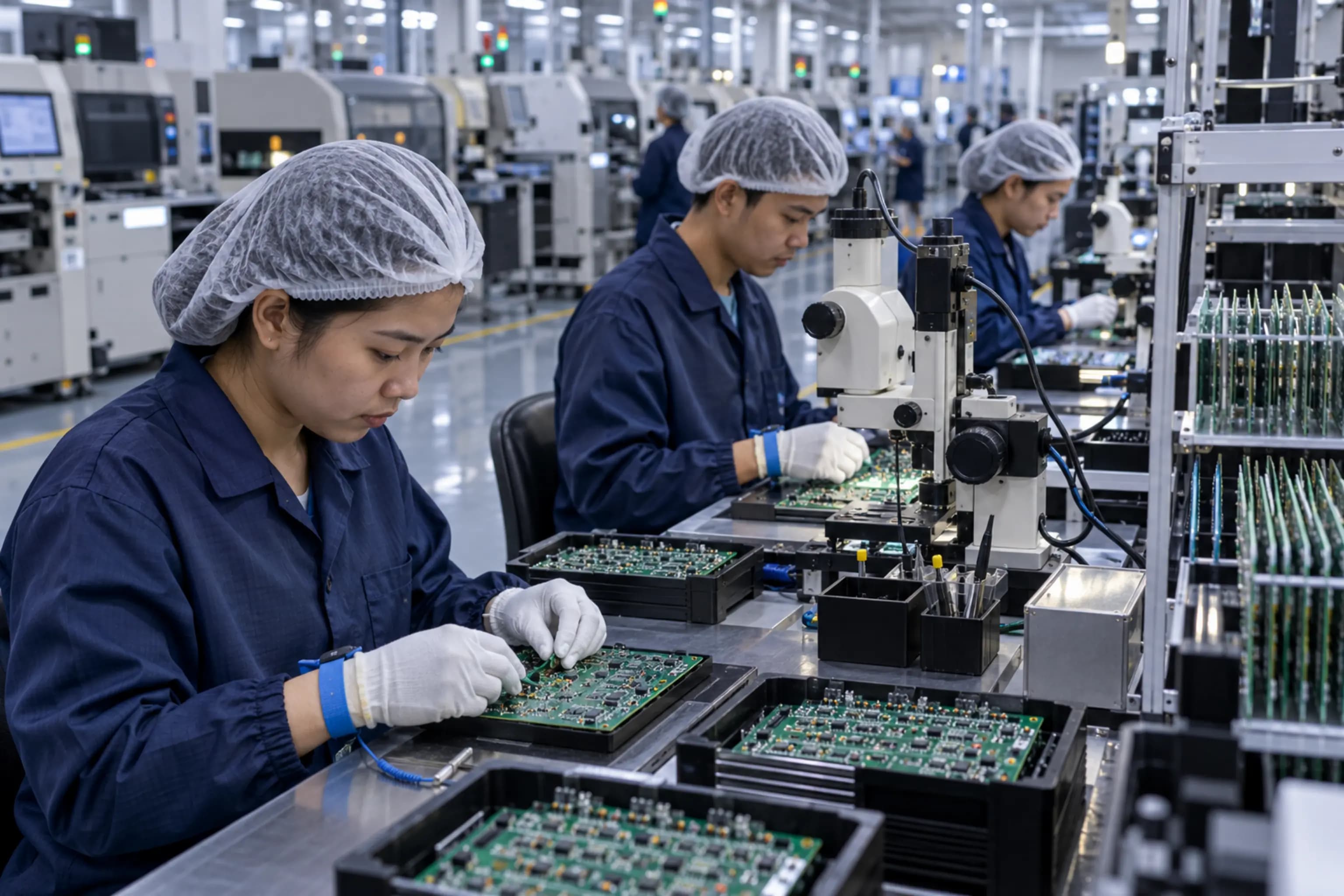 Electronics manufacturing services production line in Thailand
