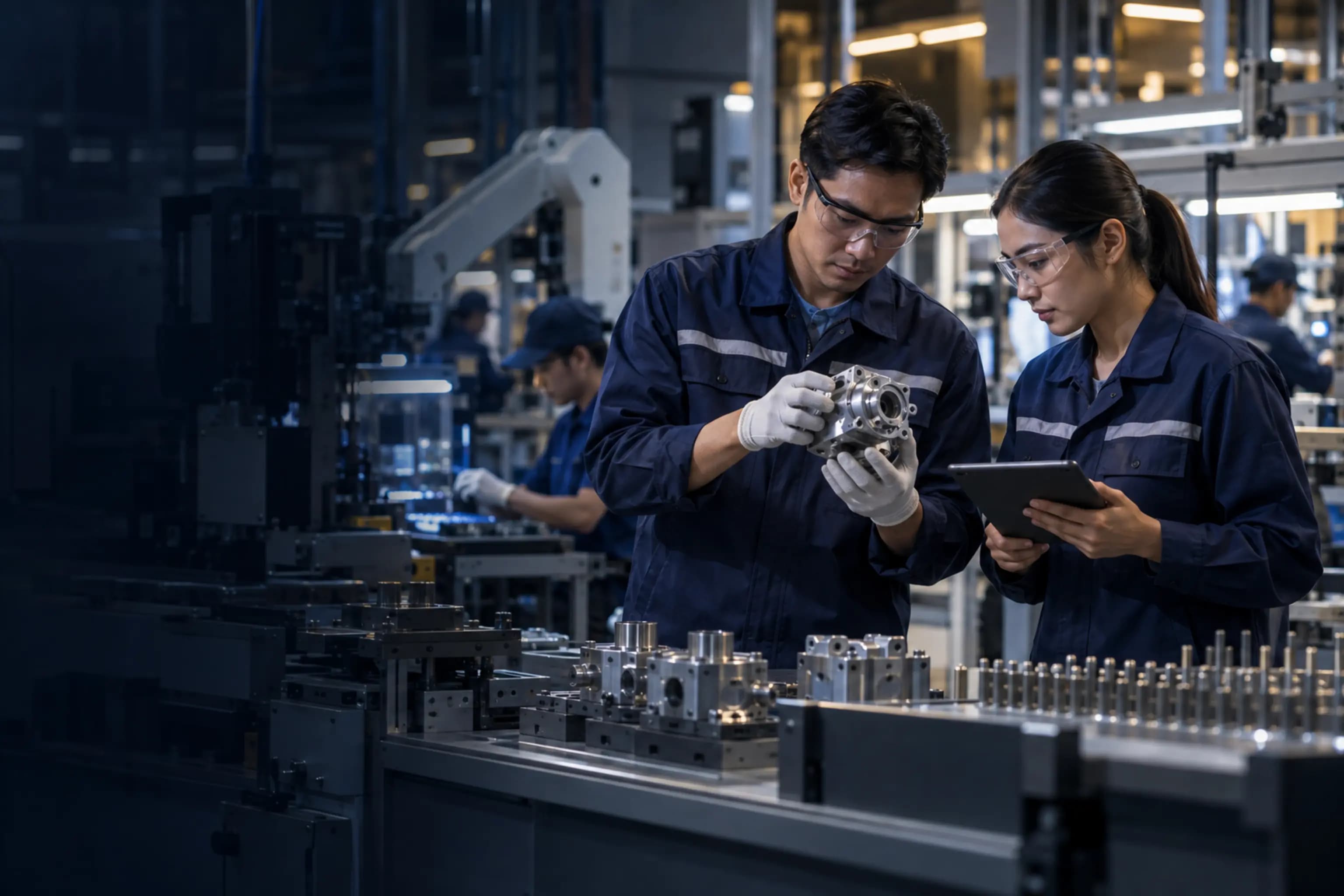 OEM and contract manufacturing partners reviewing production in Thailand