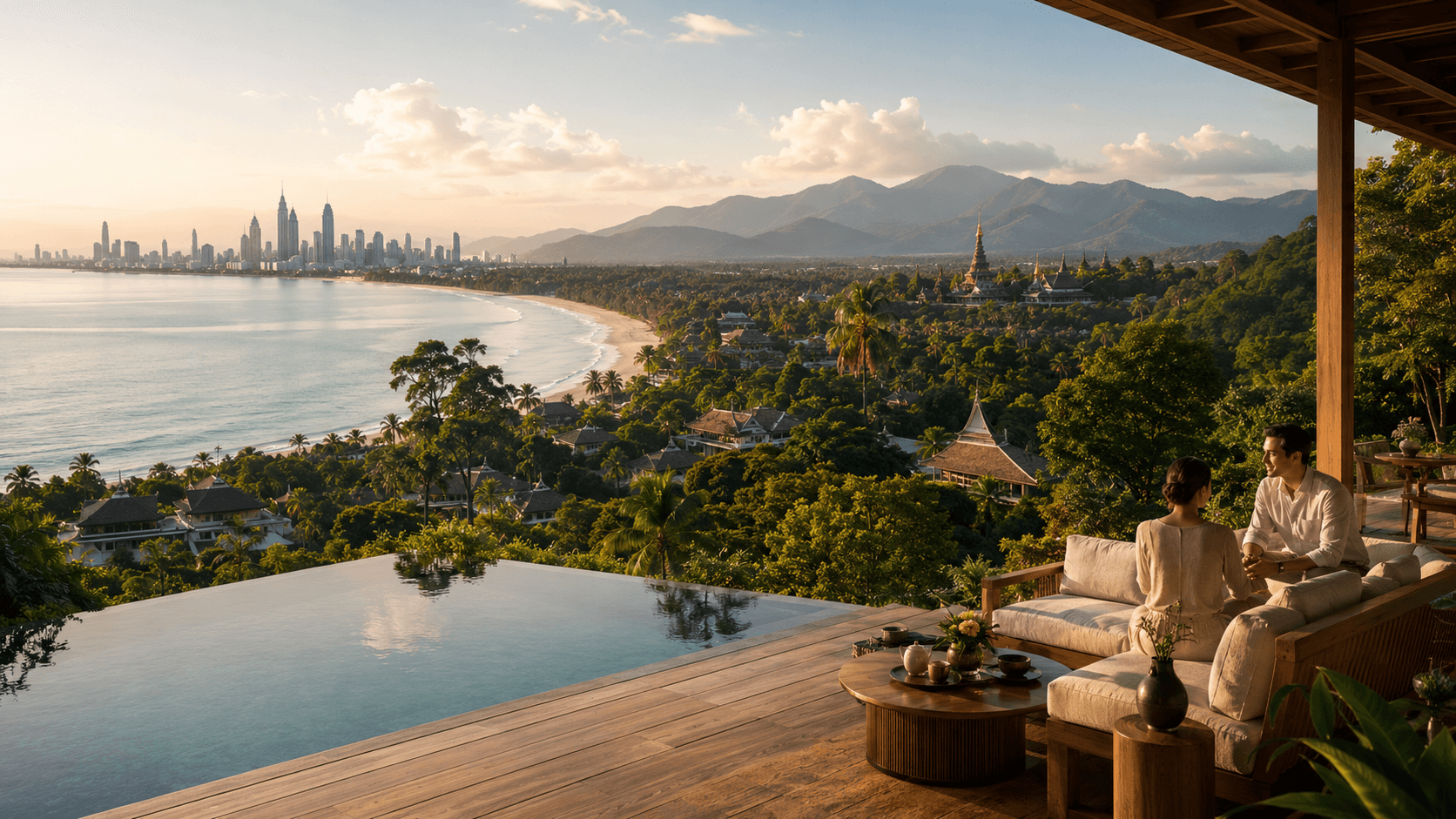 Thailand's varied wellness geography — coast, city, and mountains