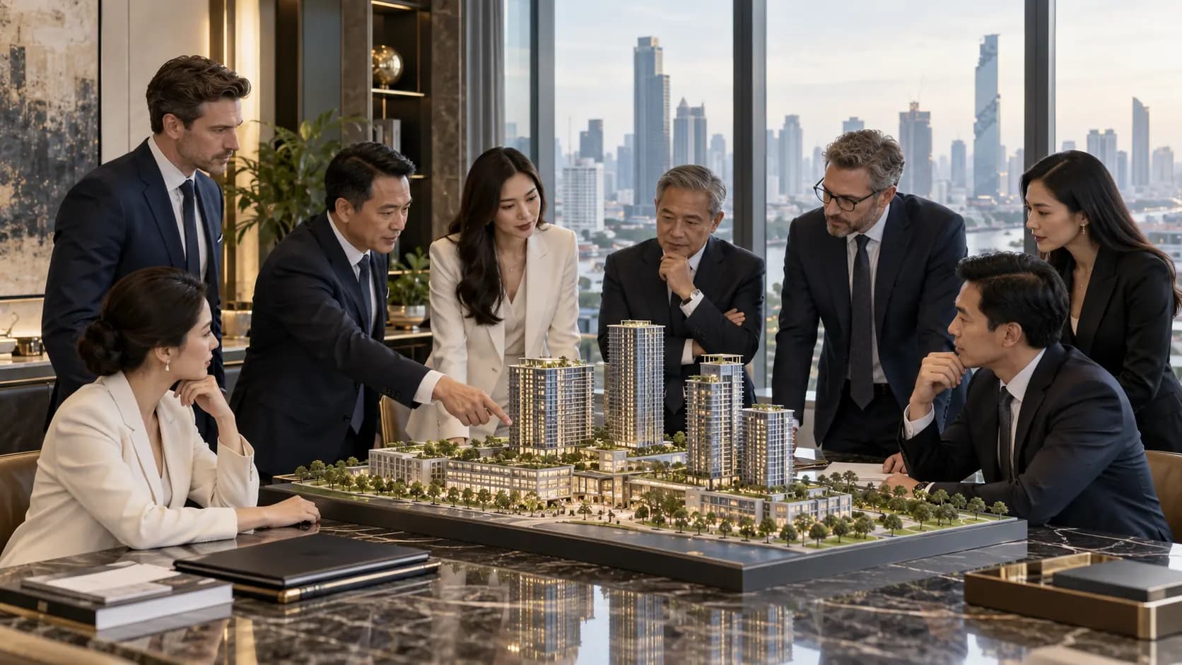 Conceptual editorial image representing Thailand's national real estate associations — not a depiction of any named organization