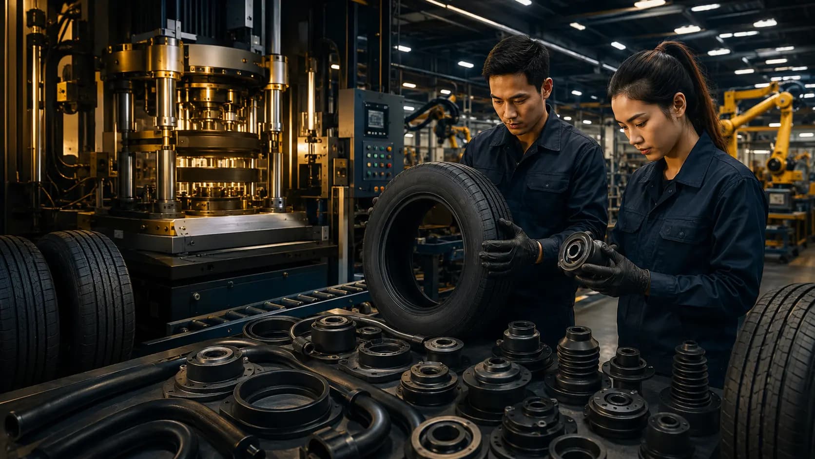Automotive tyre and rubber component manufacturing in Thailand