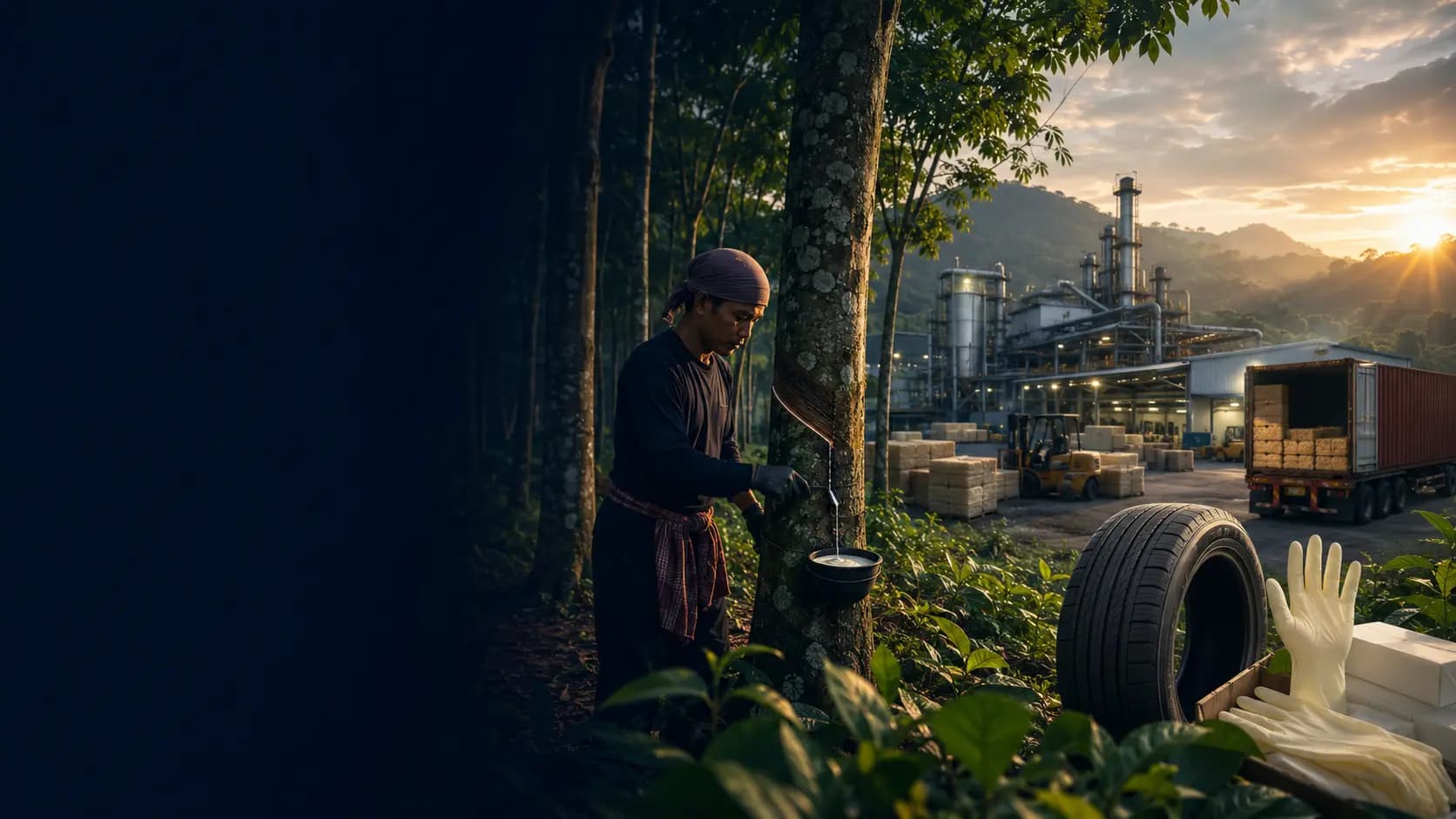 Thailand's natural rubber and advanced materials industry — plantations, processing, and export-grade rubber products